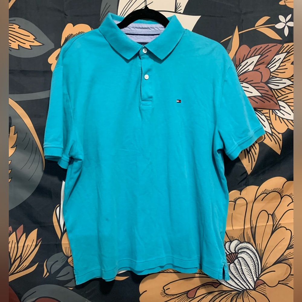 Tommy Hilfiger light blue polo shirt